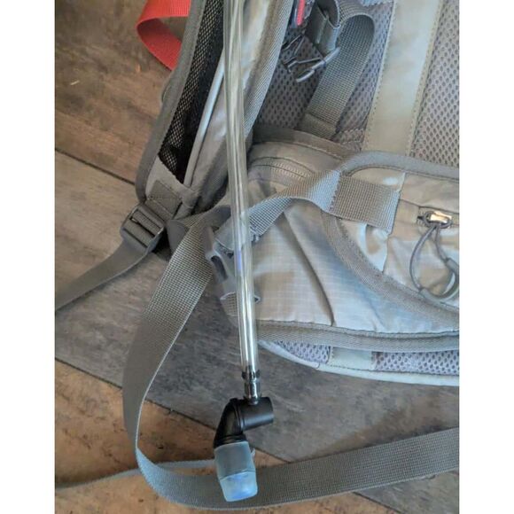 Ascend "Drift 33L" Hiking Backpack with Hydration Pack, Gray & Coral - Picture 3 of 6